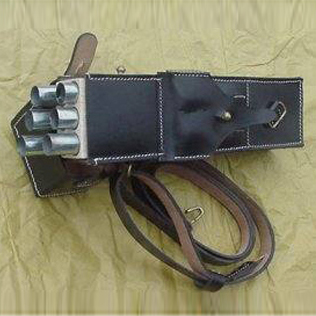 Leather pistol holsters