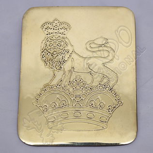 lion and chrome chest plater brass