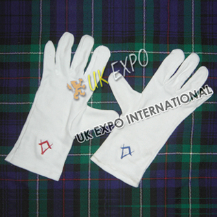 Masonic Cotton Gloves