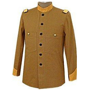 OFFICERS FATIGUE BLOUSE BROWN CANVAS DUCK