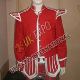Red Blazer and Silver Braid with Scottish Thistle Buttons