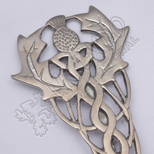 Scottish Flower Primium Celtic Shiny Antique Kilt Pin