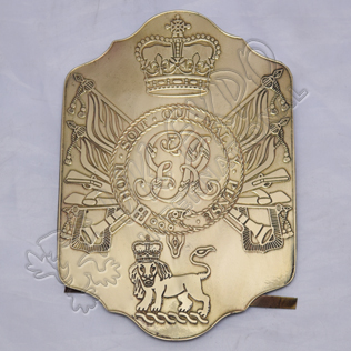 Shako Hat Front British Brass Plate