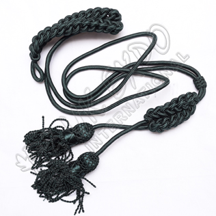 Silk Dark Green Pipe Cord