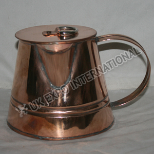 Small size coffee or tea pot made in Copper