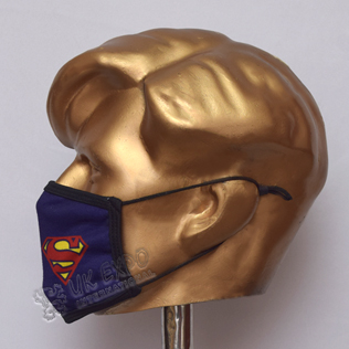 Superman Cartoon Sublimated Cotton Mask