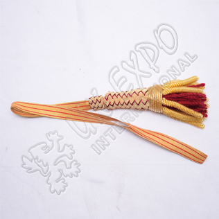Sword Knot Red Wine and Gold Color